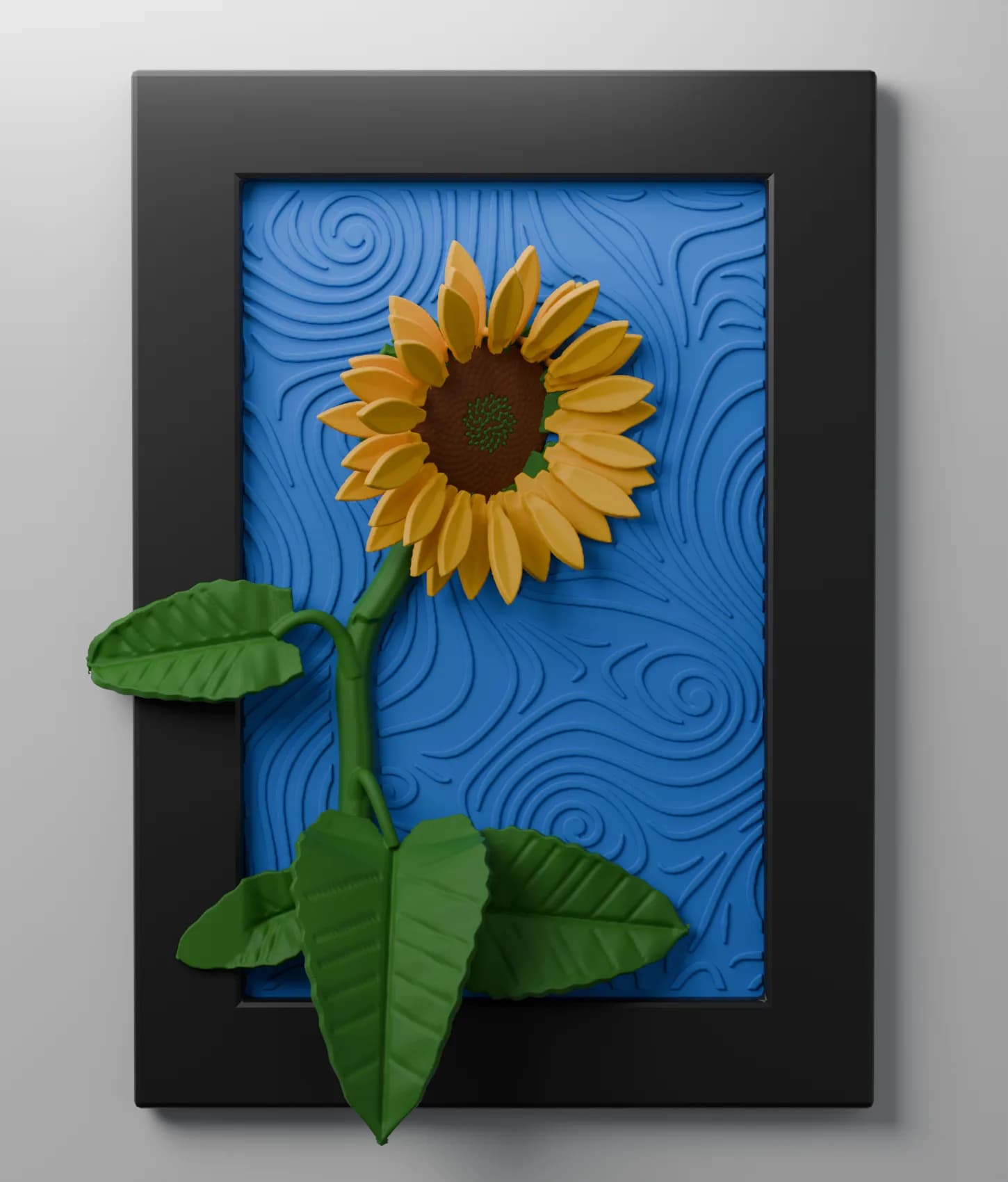 Sunflower 3D Pop-Out Frame